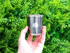 Antique Russian Silver and Niello Enamel Beaker