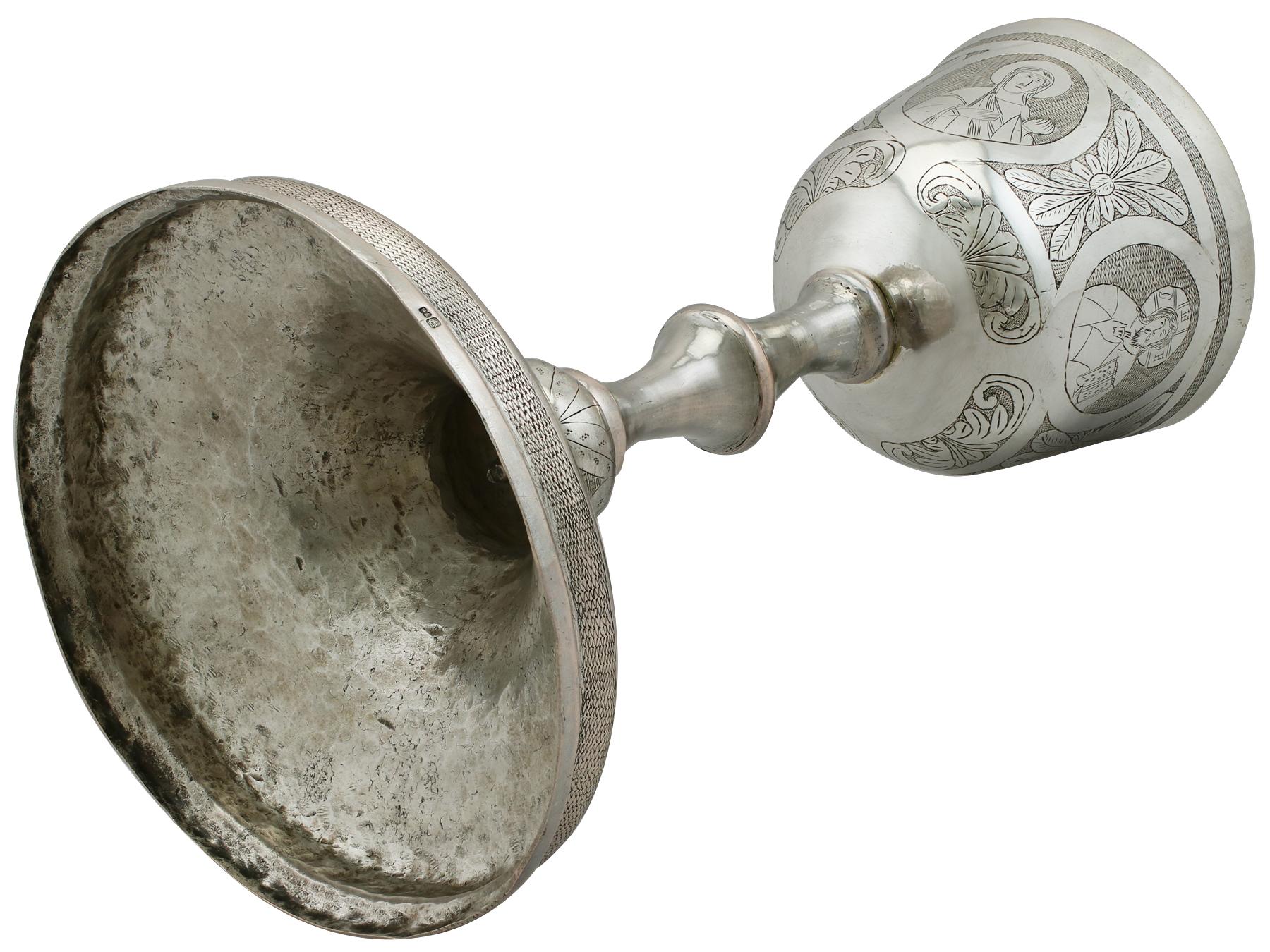 Antique Russian Silver Chalice, circa 1900 4