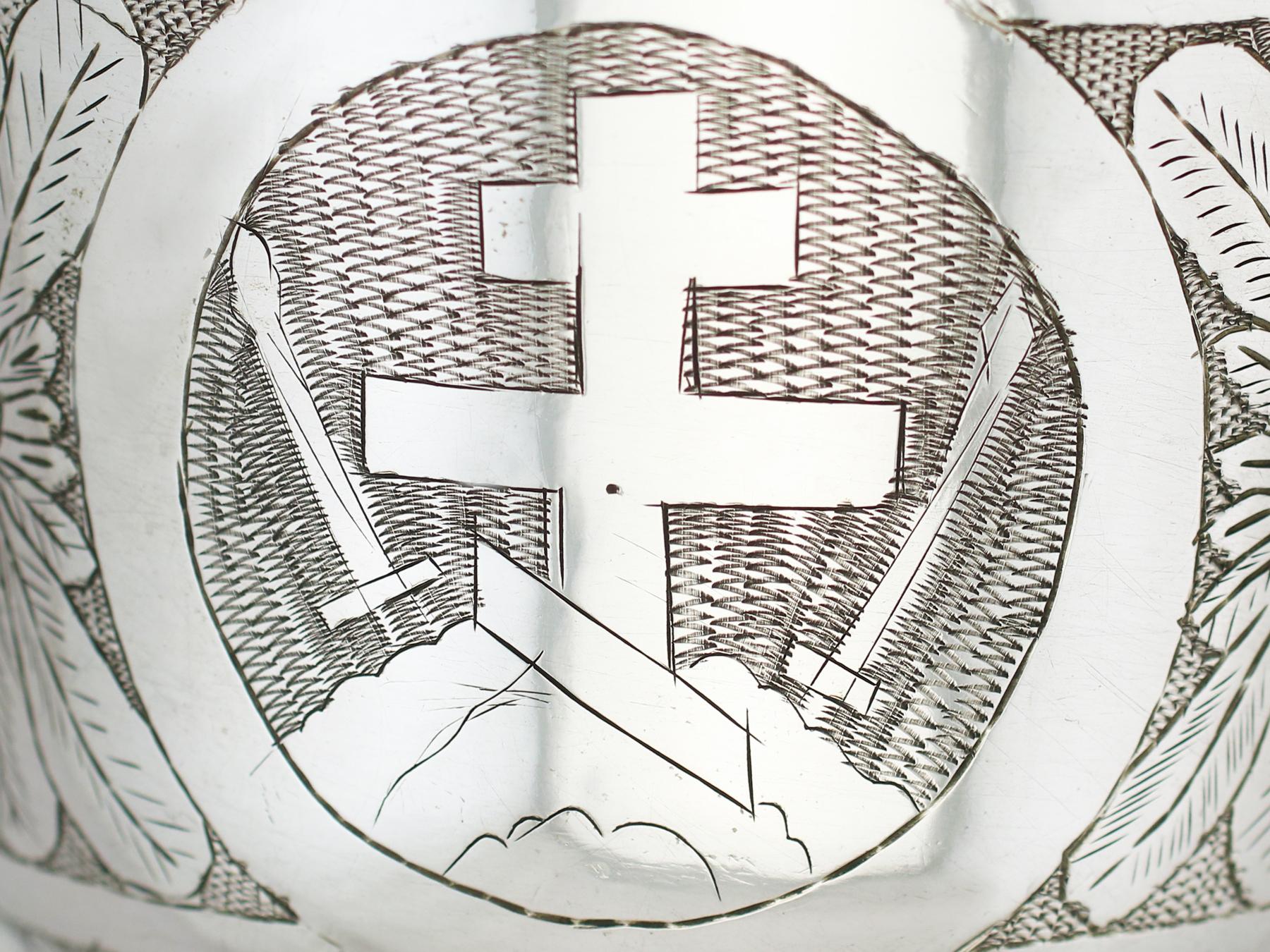 Antique Russian Silver Chalice, circa 1900 2