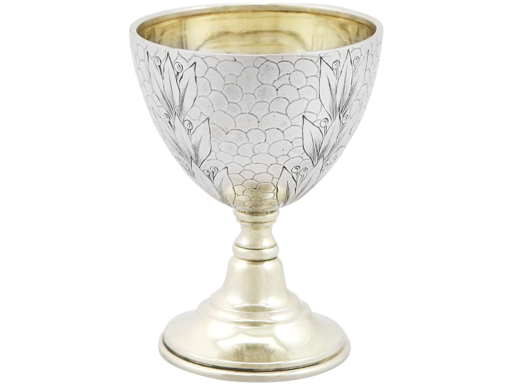 Early 20th Century Antique Russian Silver Egg Cups For Sale