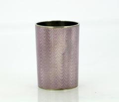 Antique Russian Silver & Enamel Shot Cup, Russia Late 19th Century