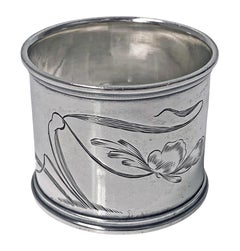 Antique Russian Silver Serviette Napkin Ring, Moscow, 1898-1908