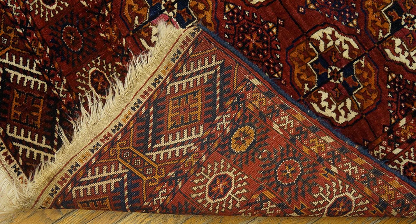 Antique Russian Tekke Turkman Rug from 1920s For Sale 5