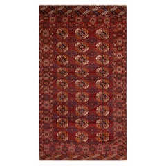 Antique Russian Tekke Turkman Rug from 1920s