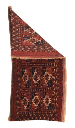 Antique Turkmen Rug 1'4'' x 2'8''