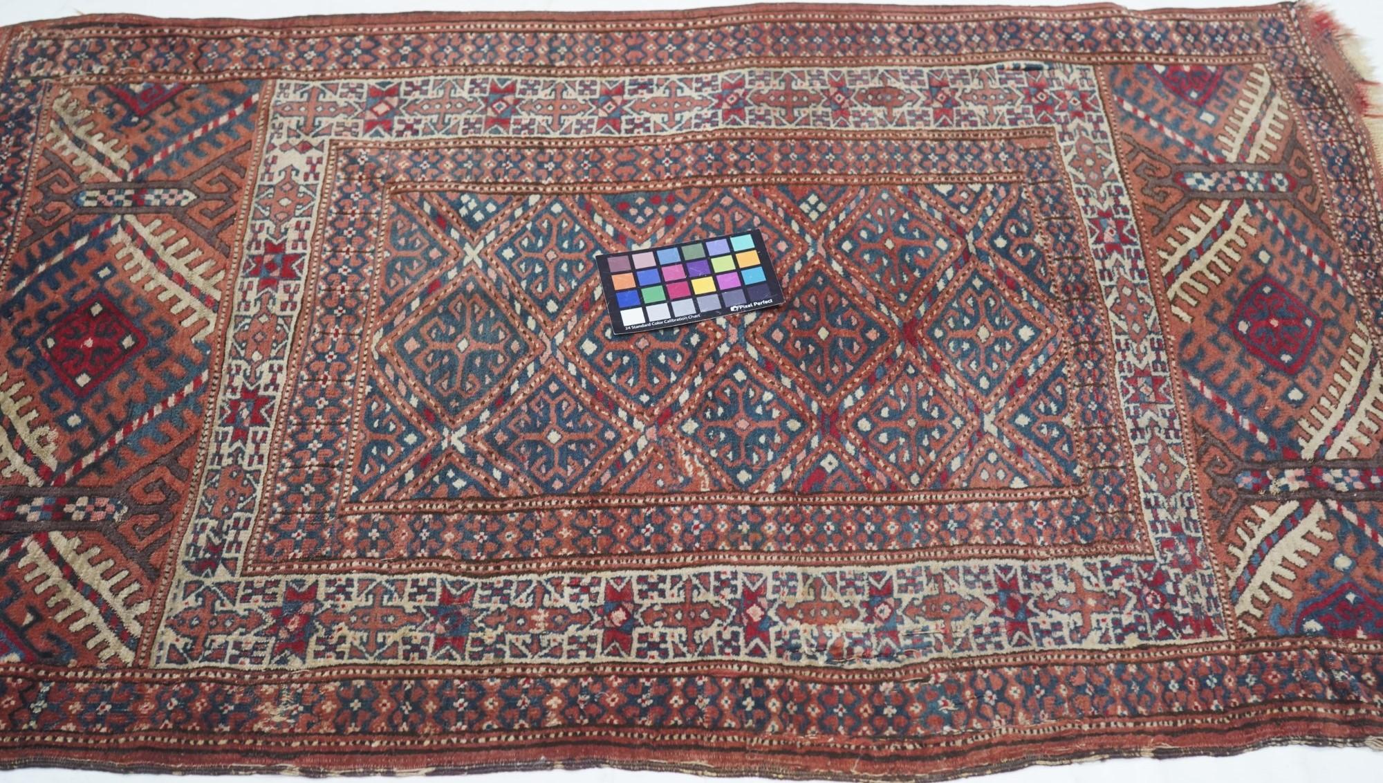 Antique Russian Turkeman Rug For Sale 2