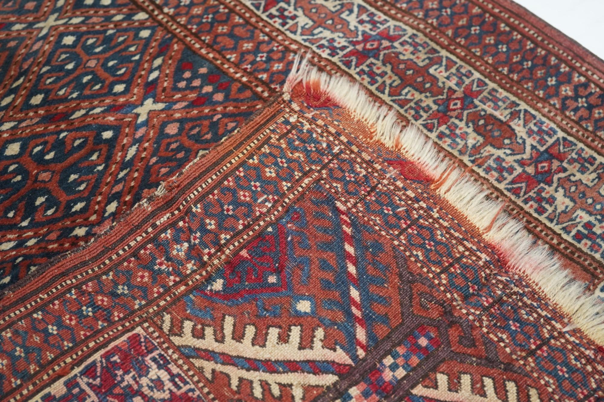 Antique Russian Turkeman Rug For Sale 4