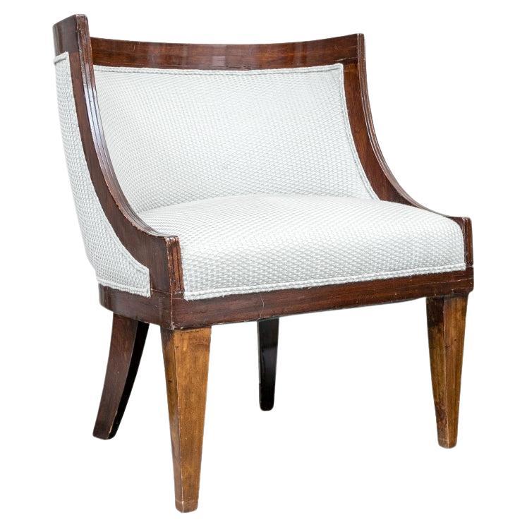 Antique Russian Upholstered Armchair, Circa 1890 For Sale