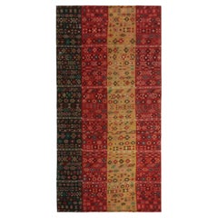 Antique Russian Verneh kilim in Red, Beige Geometric Patterns by Rug & Kilim