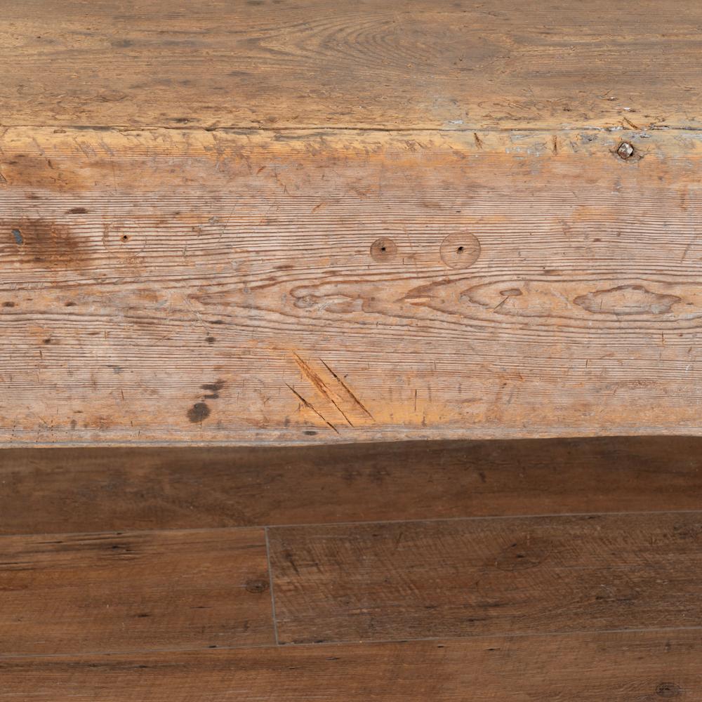 Oak Antique Rustic Bench from Sweden, circa 1840