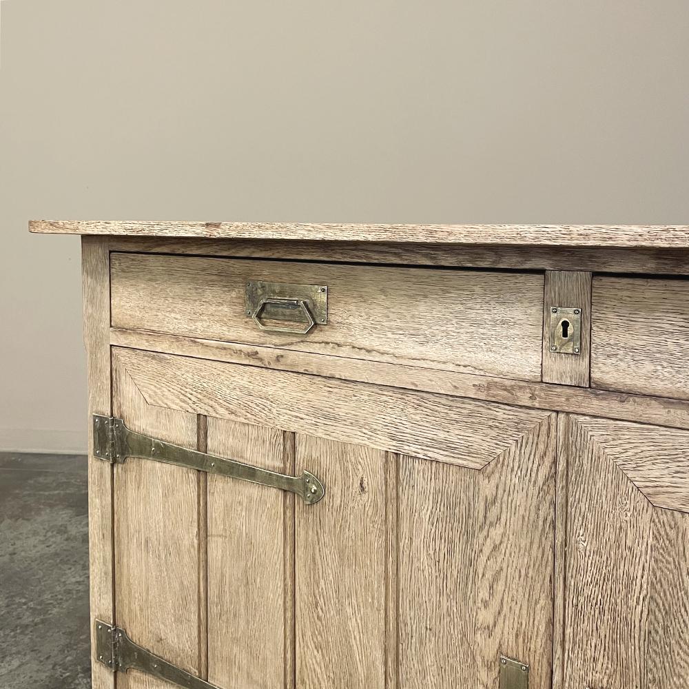 Antique Rustic Arts & Crafts Period Low Buffet ~ Credenza For Sale 3