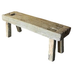 Antique Rustic Batea Bench