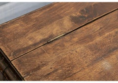 Antique Rustic Carved Wood Chest as Cocktail Table