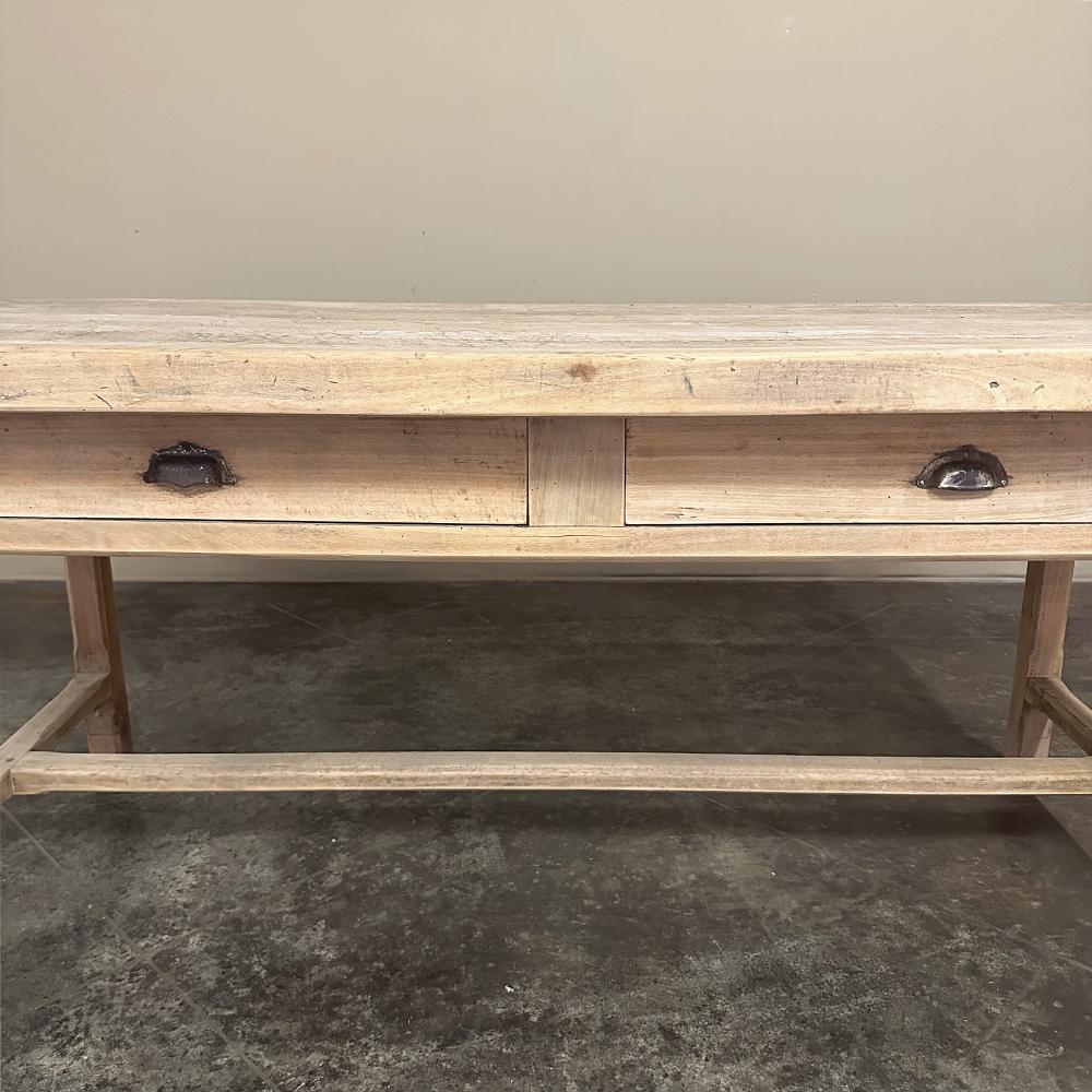 Antique Rustic Country French Cherrywood Table ~ Desk For Sale 5