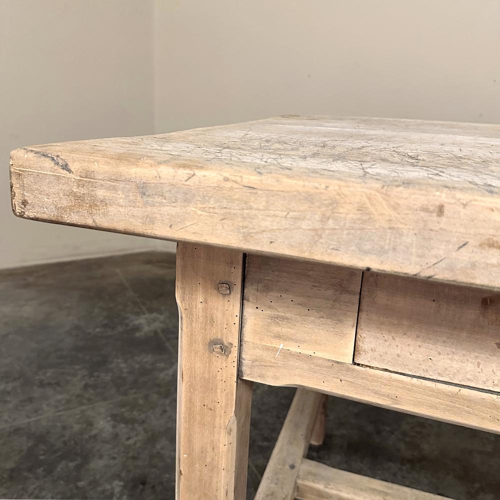 Antique Rustic Country French Cherrywood Table ~ Desk For Sale 7