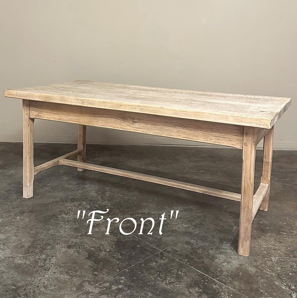20th Century Antique Rustic Country French Cherrywood Table ~ Desk For Sale