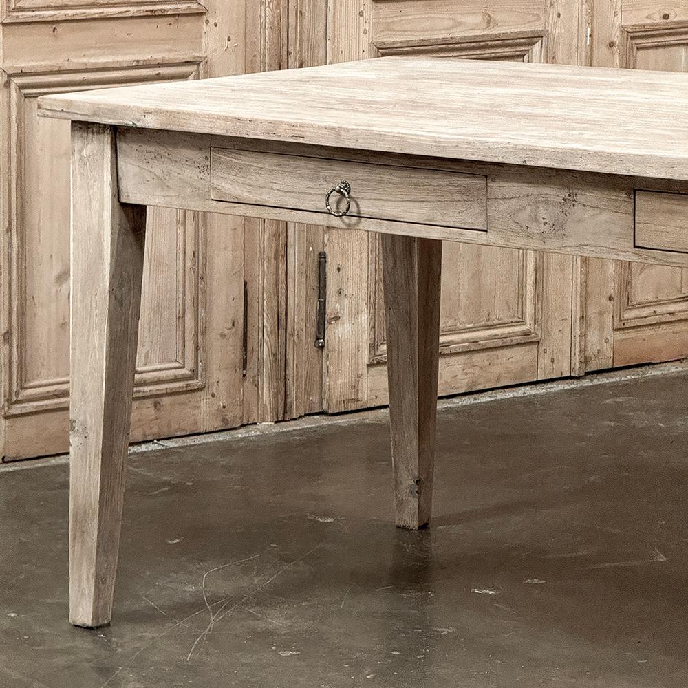 Antique Rustic Country French Desk ~ Dining Table in Sycamore For Sale 10