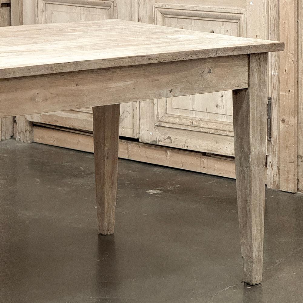 Antique Rustic Country French Desk ~ Dining Table in Sycamore For Sale 13