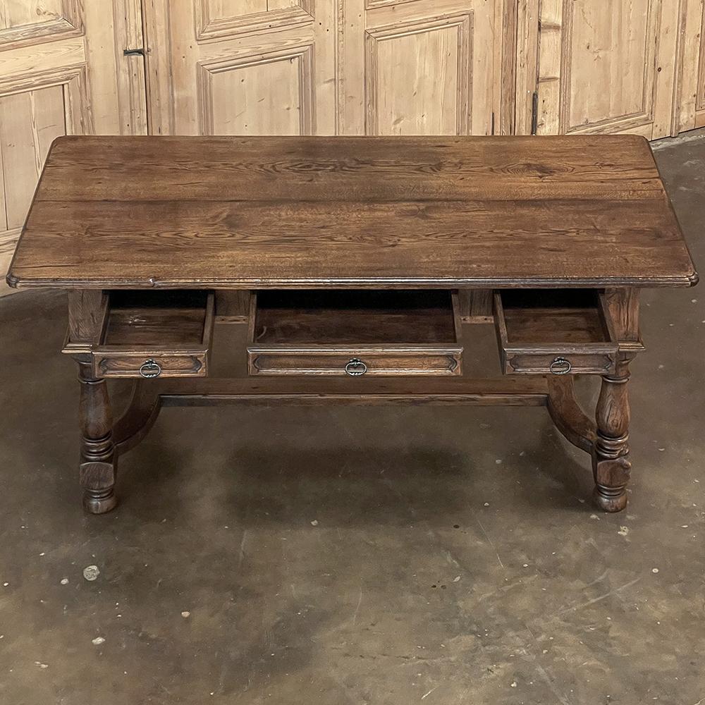 20th Century Antique Rustic Country French Desk For Sale