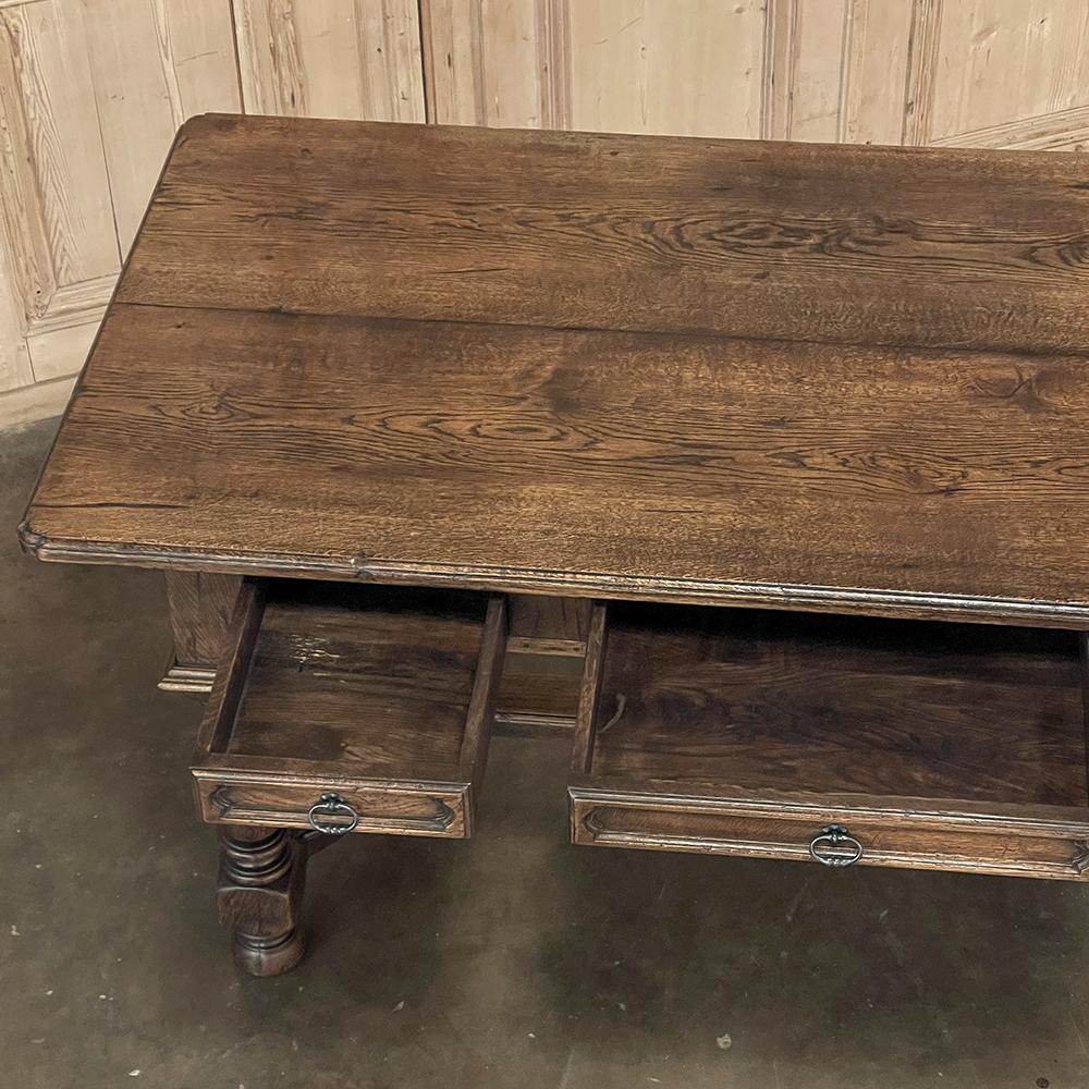Steel Antique Rustic Country French Desk For Sale