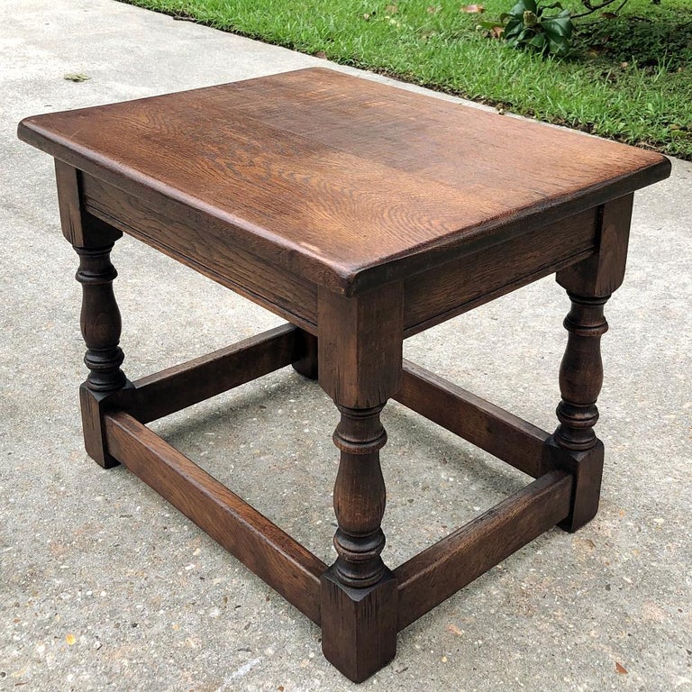 Antique Rustic Country French Nesting Coffee Table Set For Sale 5