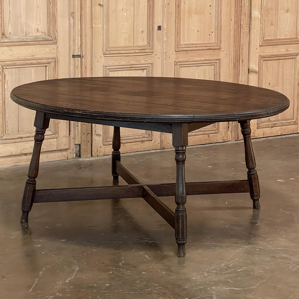 rustic oval table