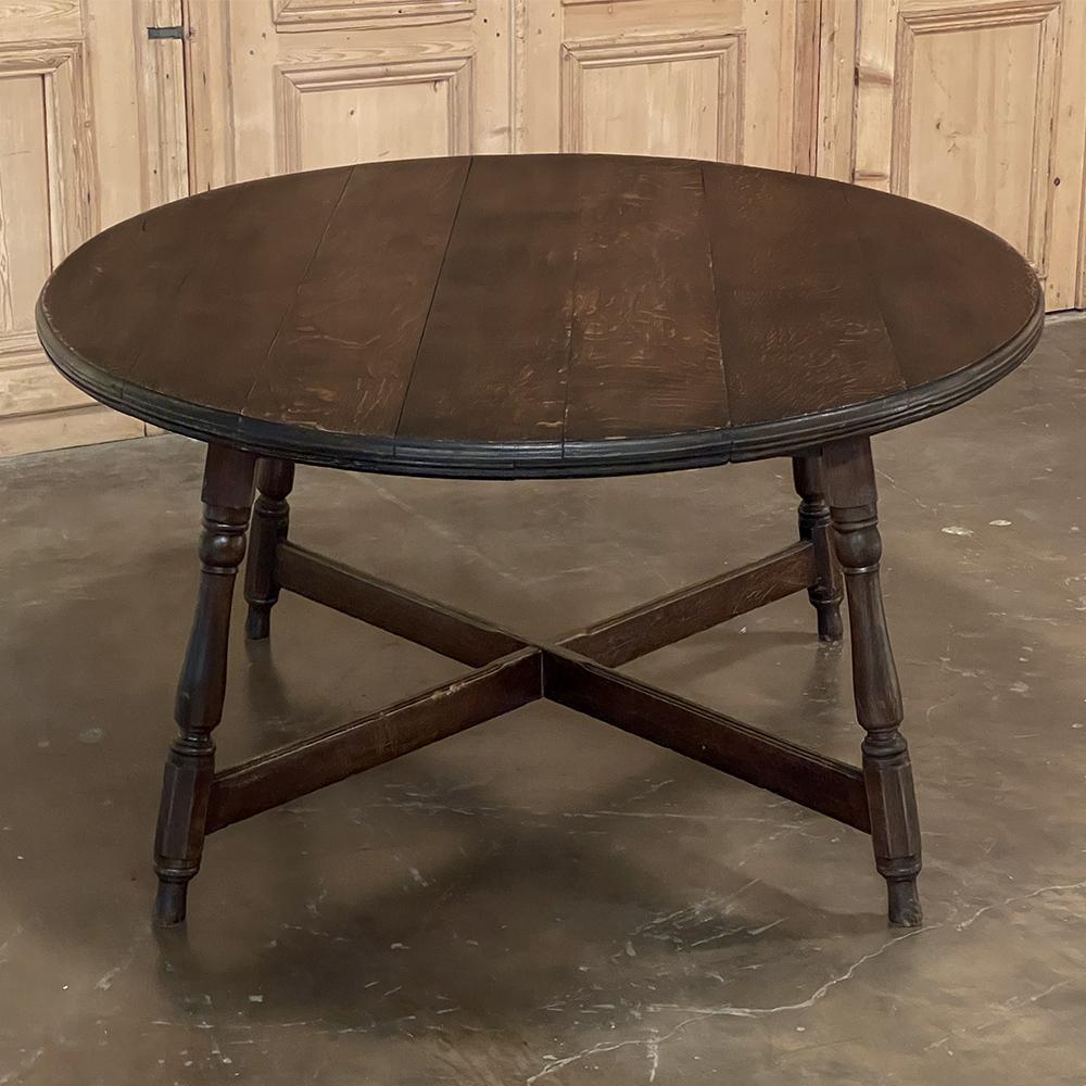 20th Century Antique Rustic Country French Oval Dining Table ~ Breakfast Table