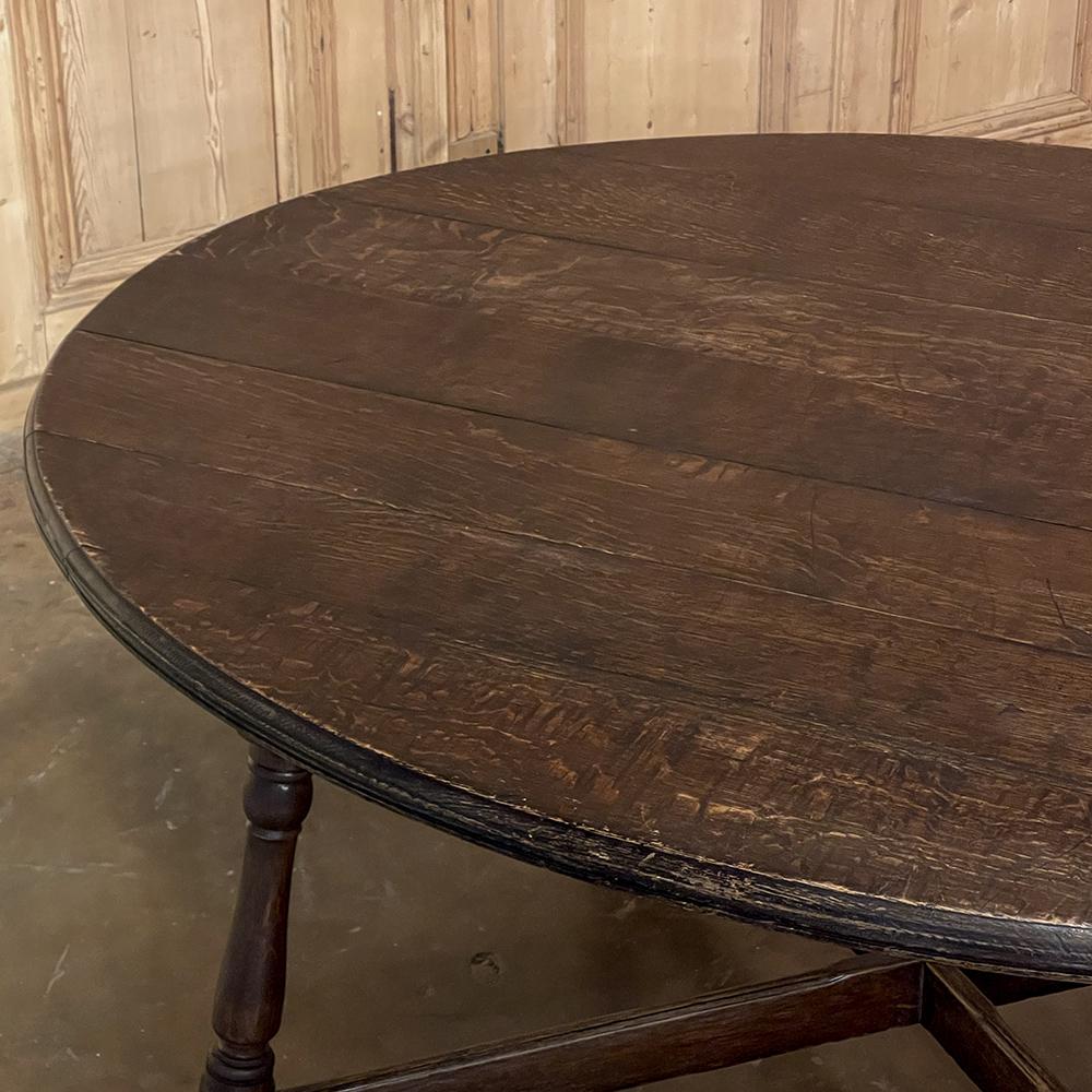 Oak Antique Rustic Country French Oval Dining Table ~ Breakfast Table