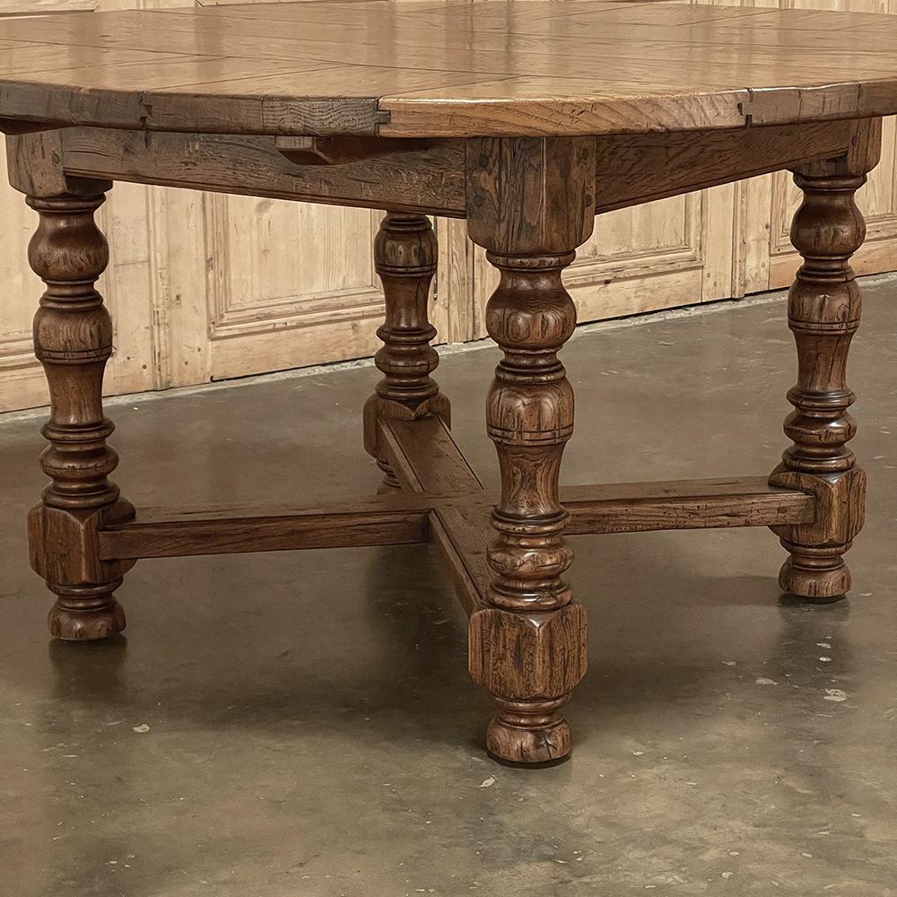 Antique Rustic Country French Round Dining Table 3