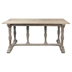 Used Rustic Country French Whitewashed Sofa Table
