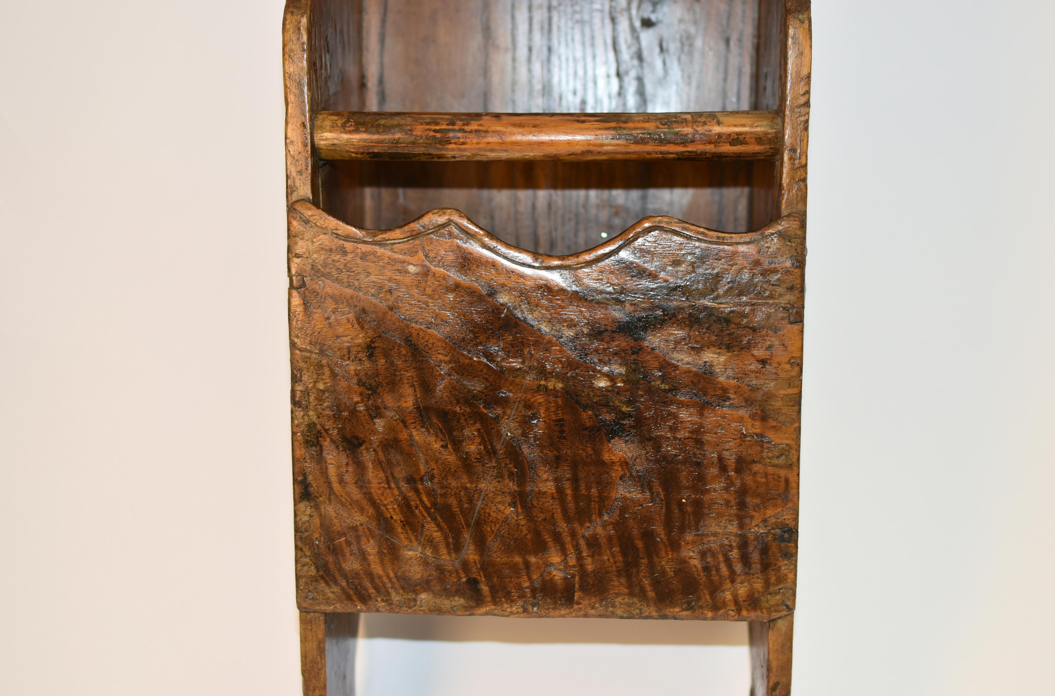 Chinese Antique Rustic Country Utensil and Towel Holder For Sale