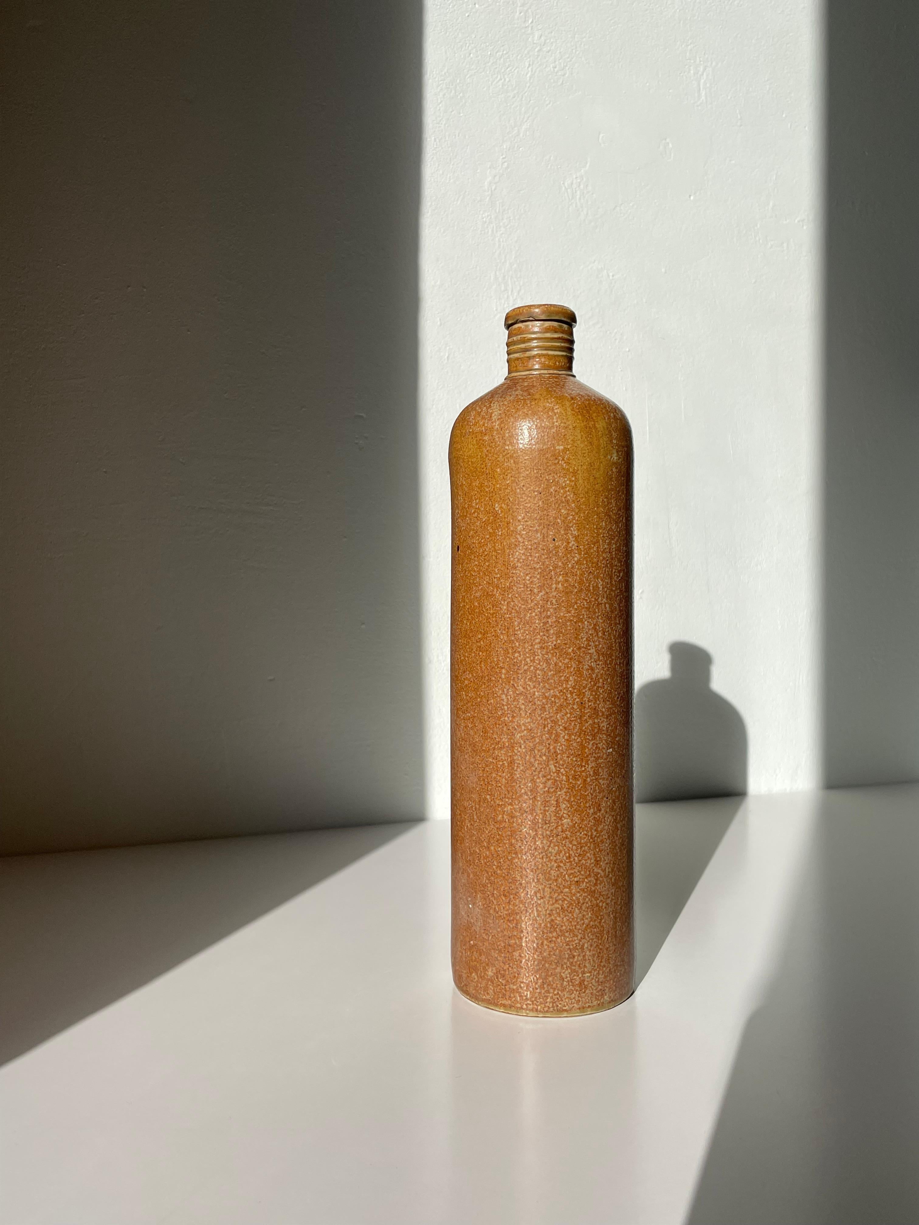 German MKM Antique Rustic Cylinder 1930s Bottle Vase For Sale