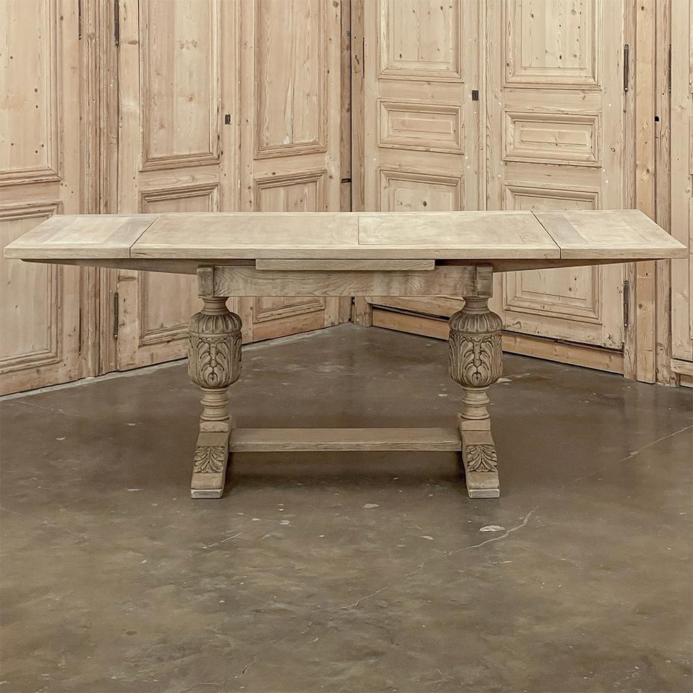 Hand-Crafted Antique Rustic Dutch Draw Leaf Dining Table ~ Breakfast Table For Sale