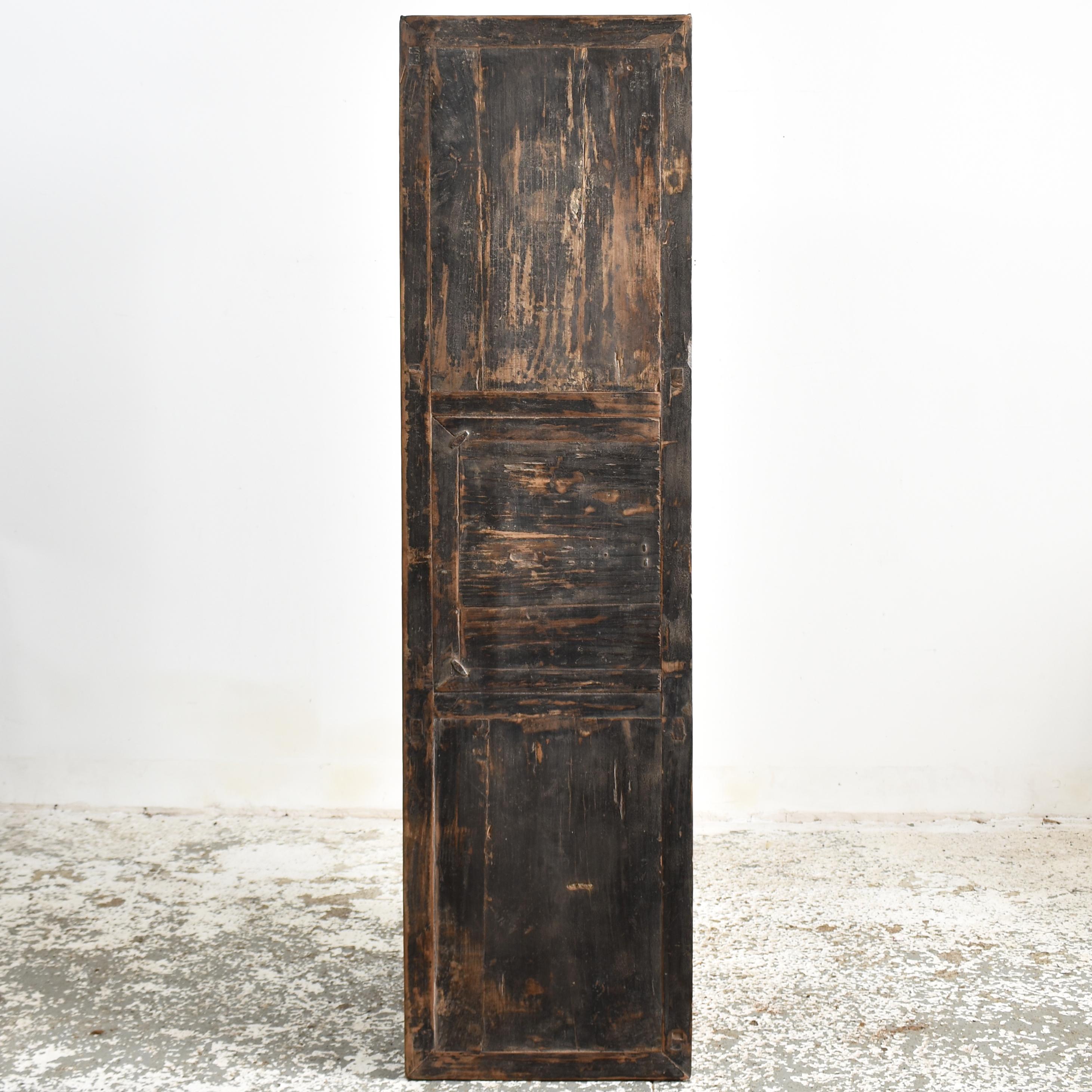 20th Century Antique Rustic Elm Haberdashery Kitchen Island Storage Sideboard