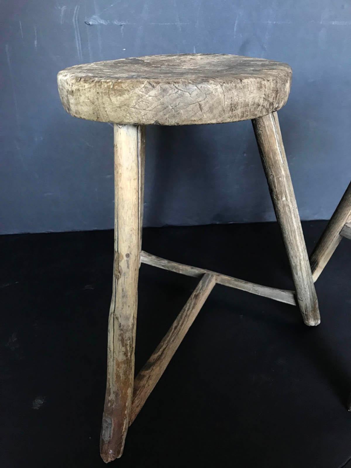 rustic stools