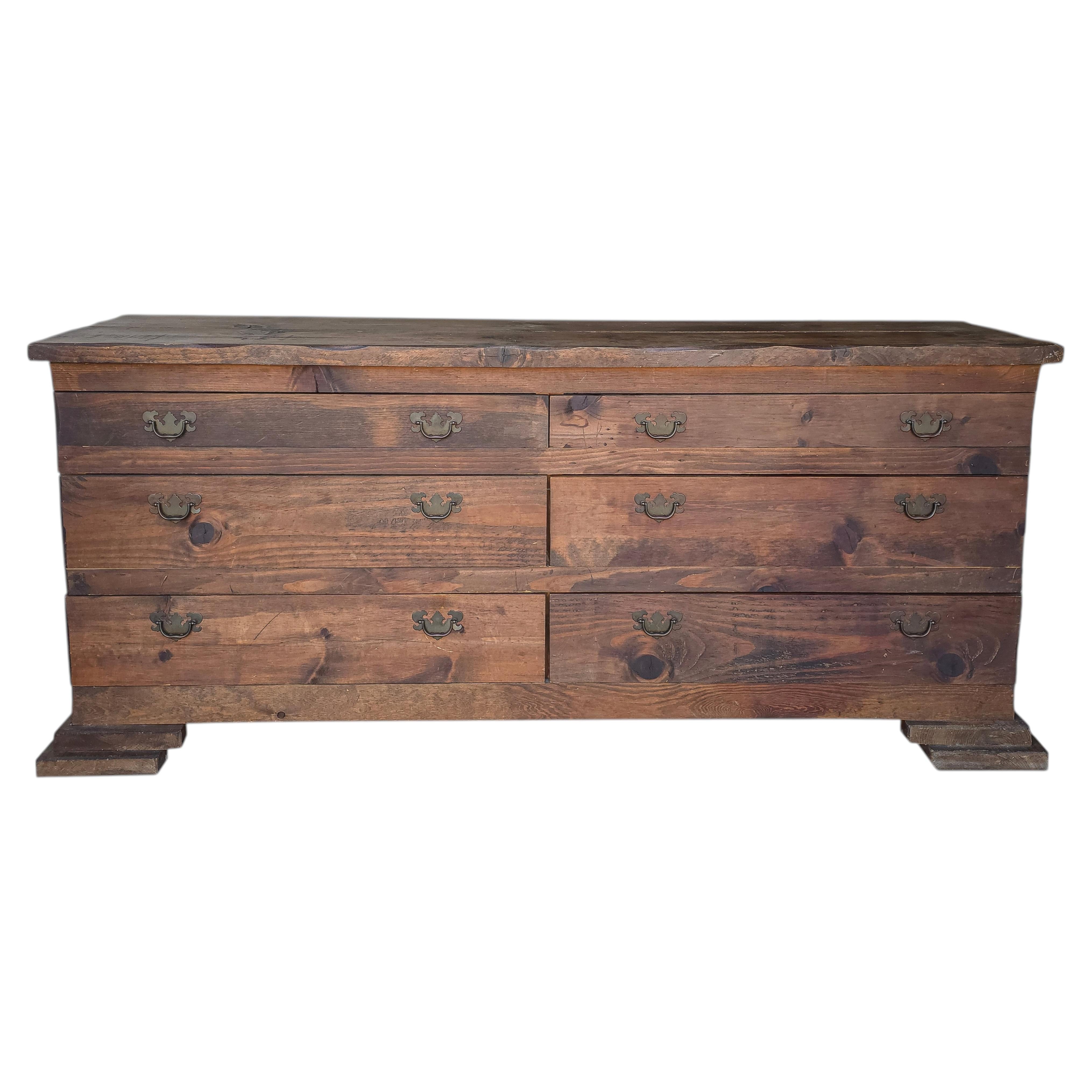 Antique Rustic European Dresser Credenza