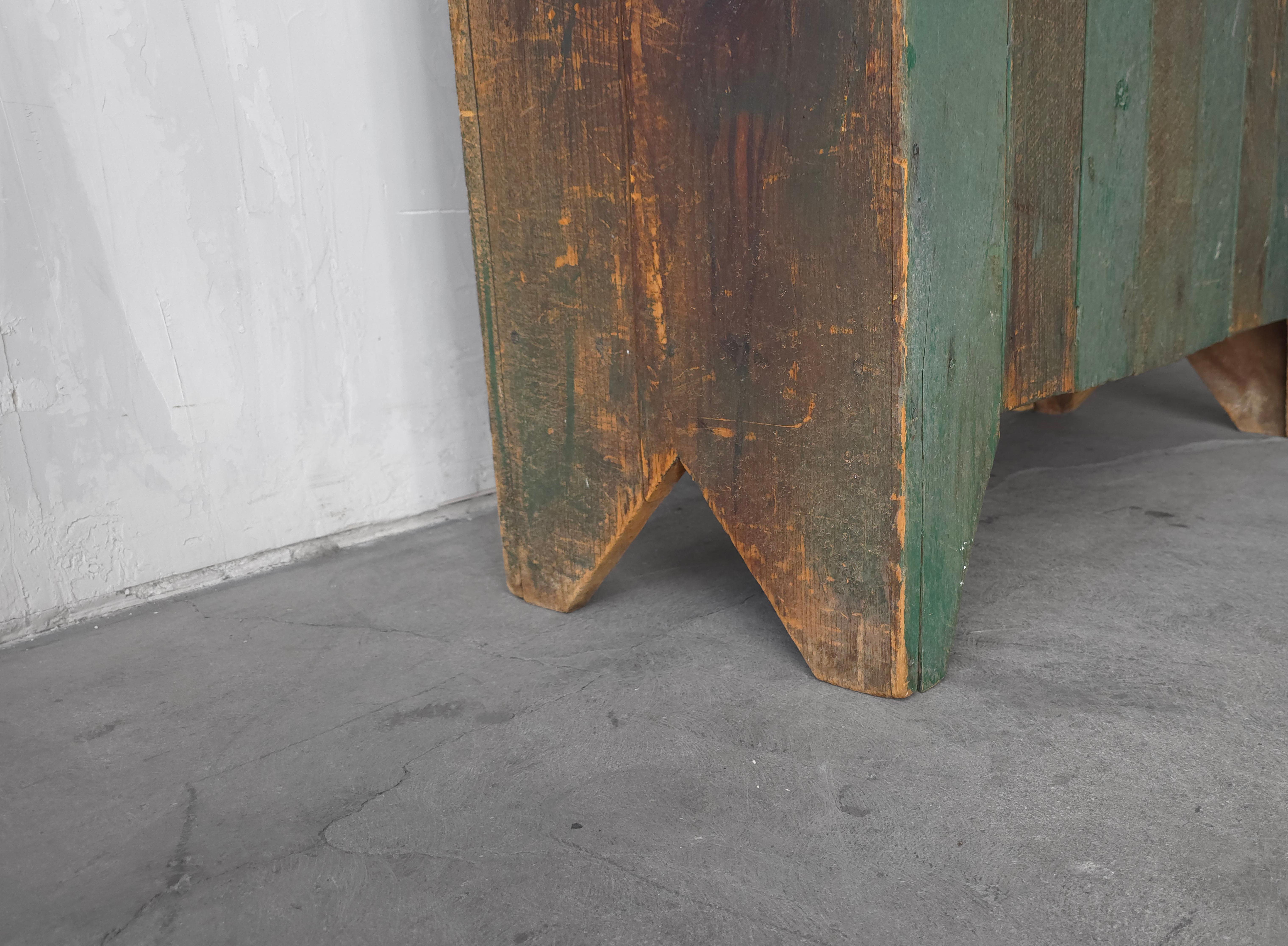 Antique Rustic European Wabi Sabi Cabinet For Sale 3