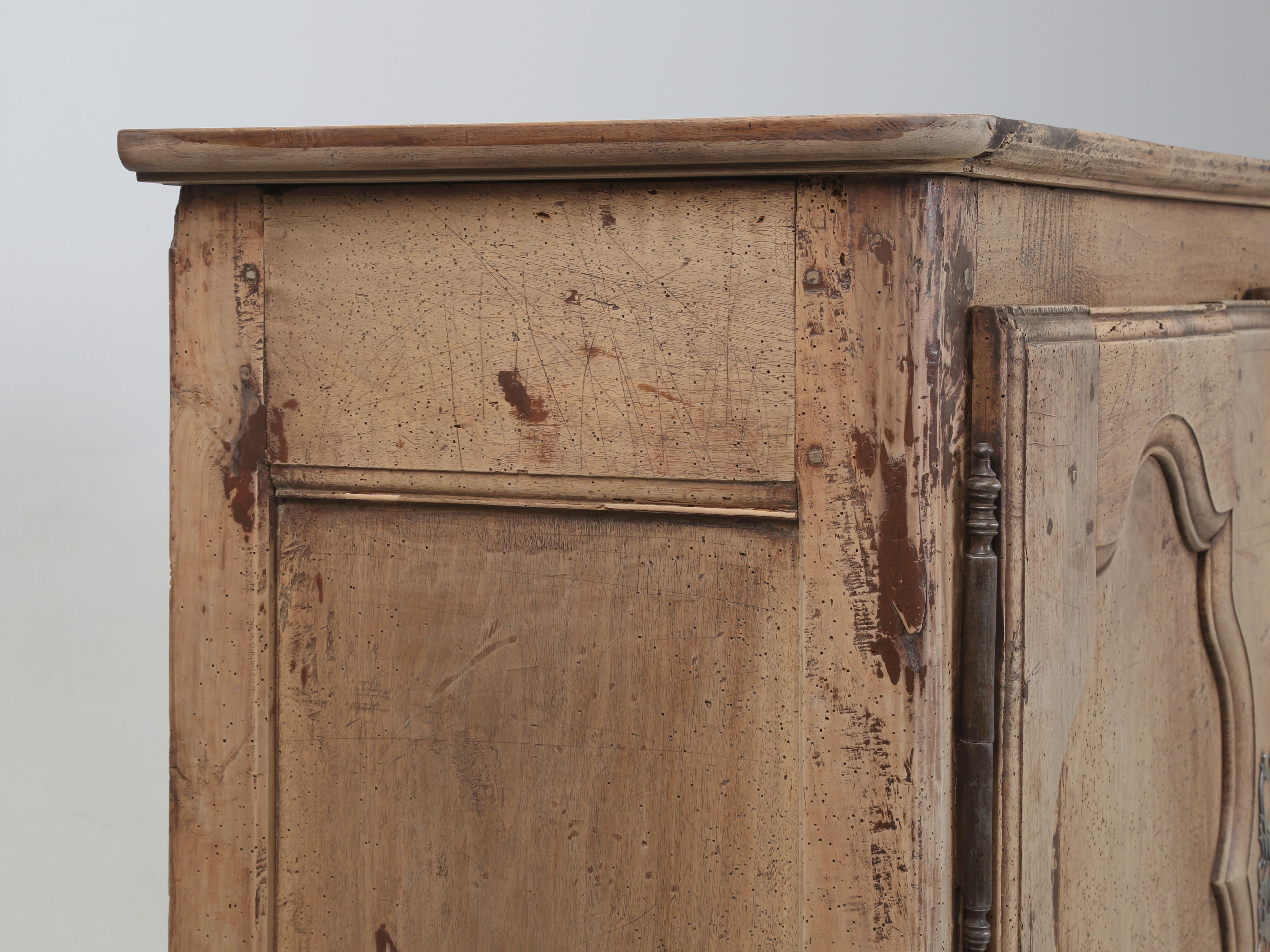 Late 18th Century Antique Rustic French Buffet c1700's Structurally Restored Cosmetically Original For Sale