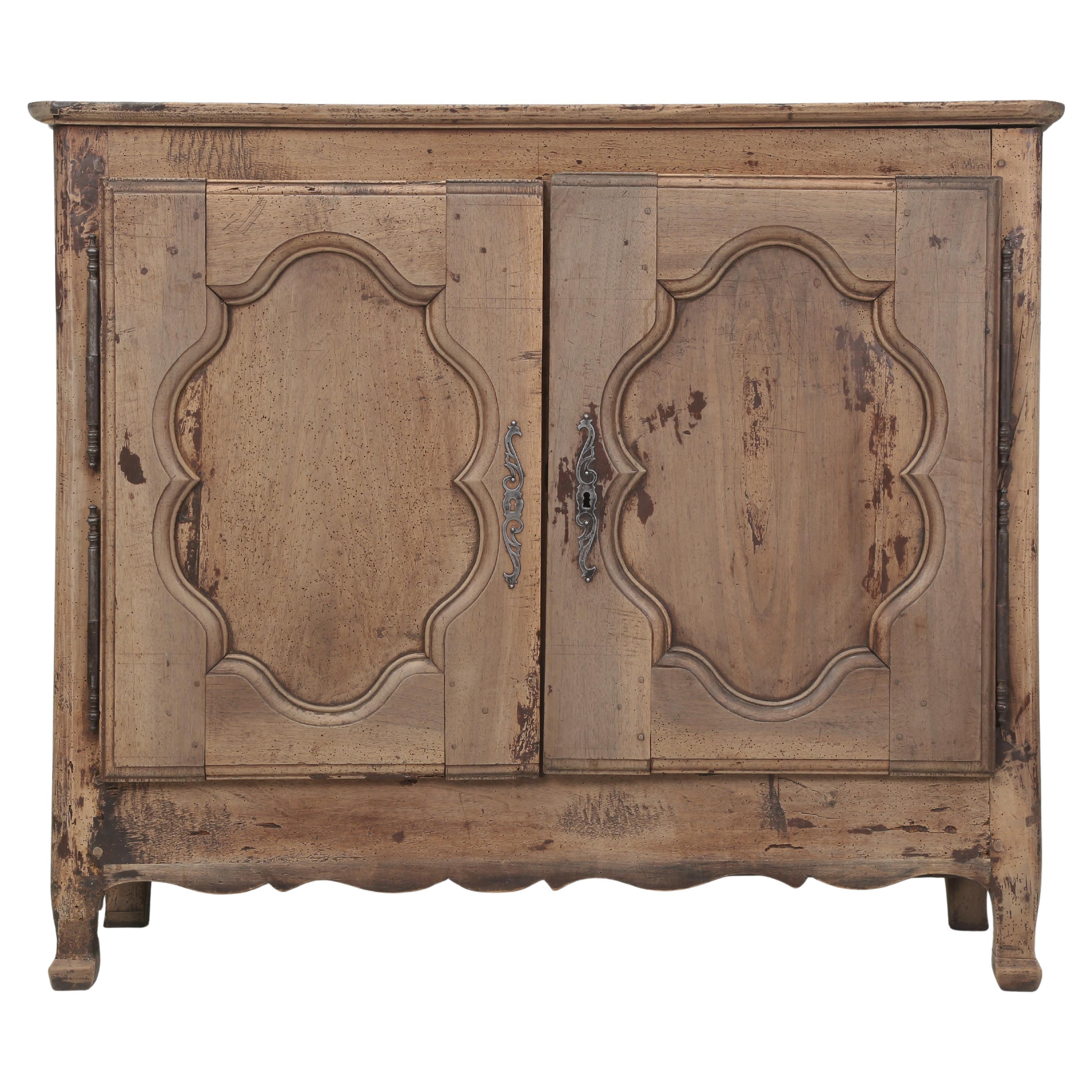 Antique Rustic French Buffet c1700's Structurally Restored Cosmetically Original For Sale
