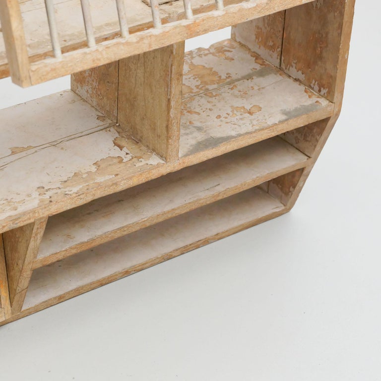Antique Rustic French Dish Rack Cabinet, circa 1930 at 1stDibs