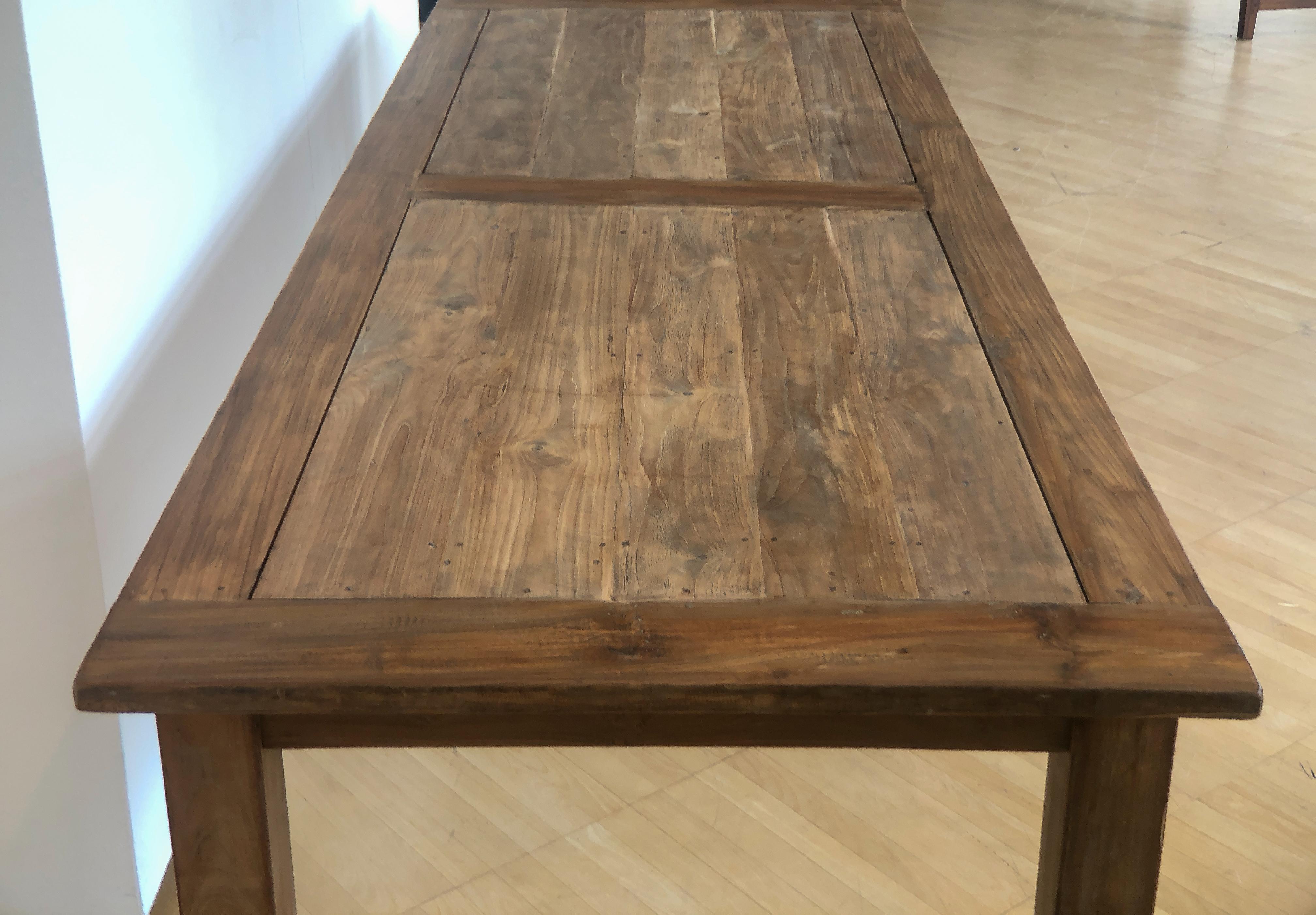 Antique Rustic French Pine Farmhouse Table, 19th Century For Sale 3