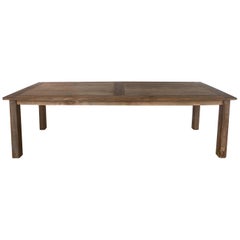 Antique Rustic French Pine Farmhouse Table, 19th Century