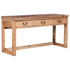 Antique Rustic French Provincial Console Table