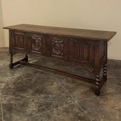 Antique Rustic French Renaissance Credenza ~ Sofa Table