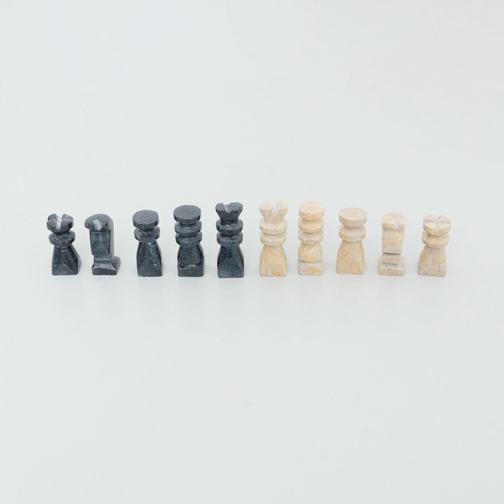 Antique Rustic French Stone Chess, circa 1940 For Sale 10