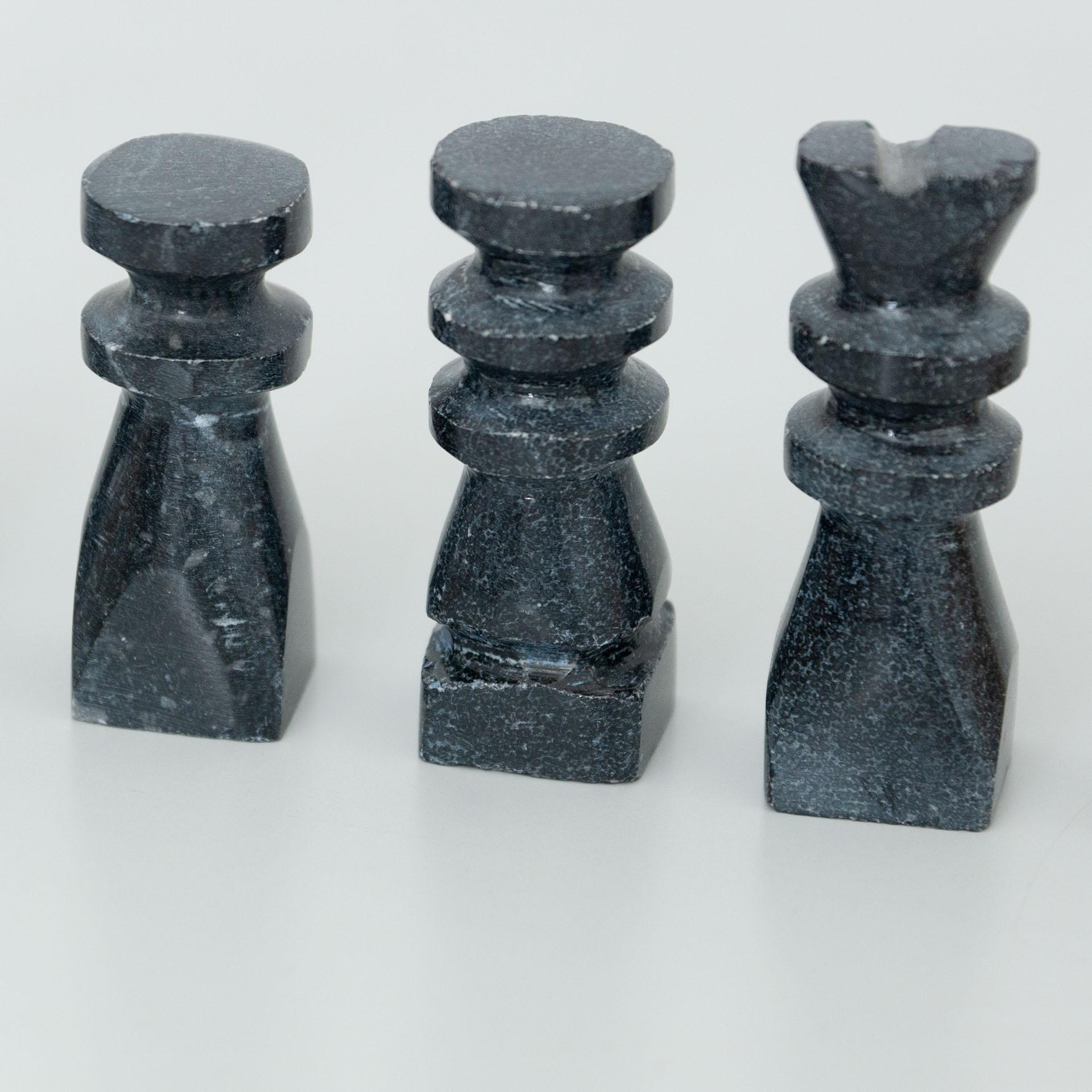 Antique Rustic French Stone Chess, circa 1940 11