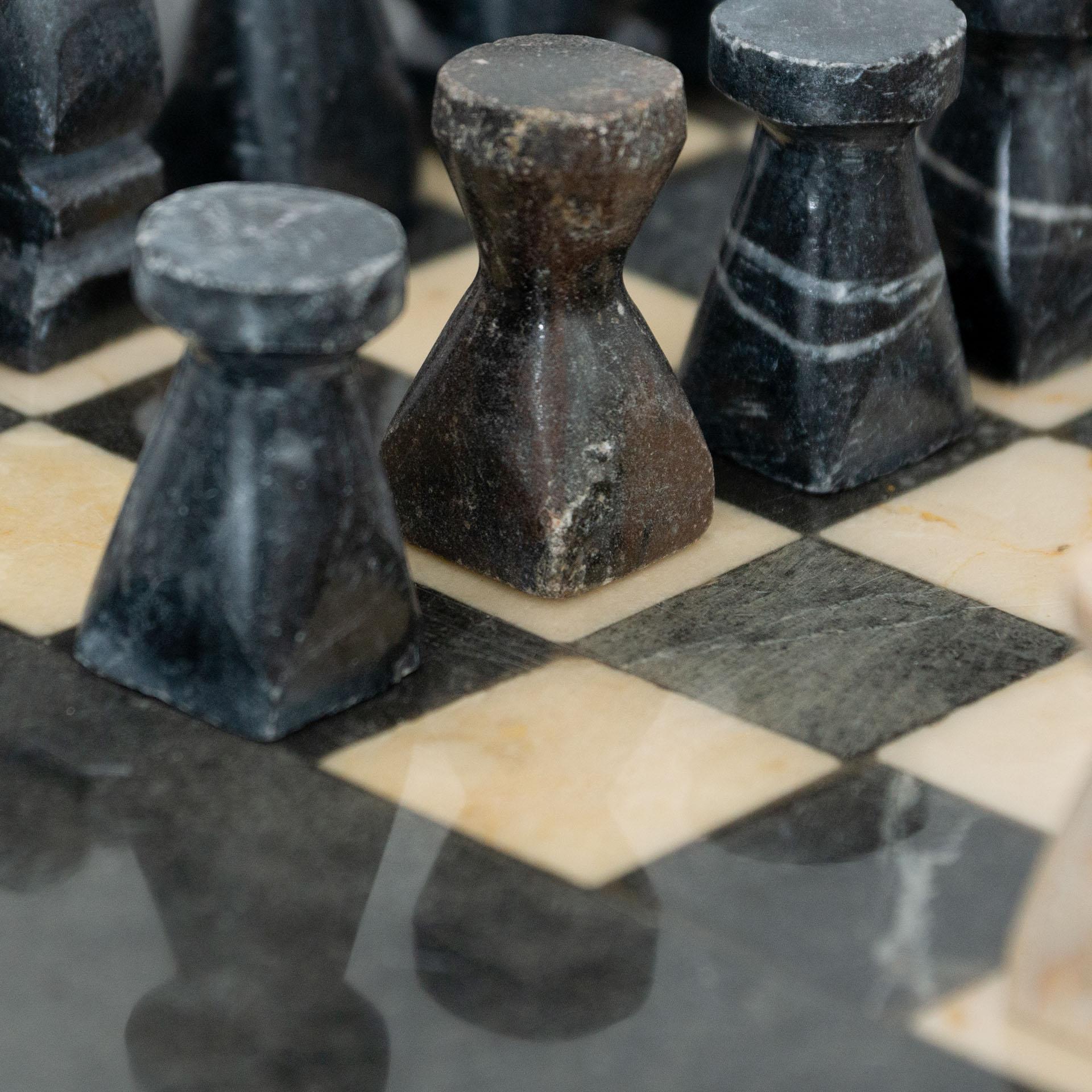 Antique Rustic French Stone Chess, circa 1940 For Sale 5