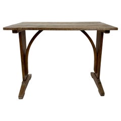 Antico tavolo rustico francese, fine XIX secolo