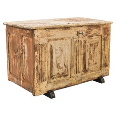 Antique Rustic French Trunk