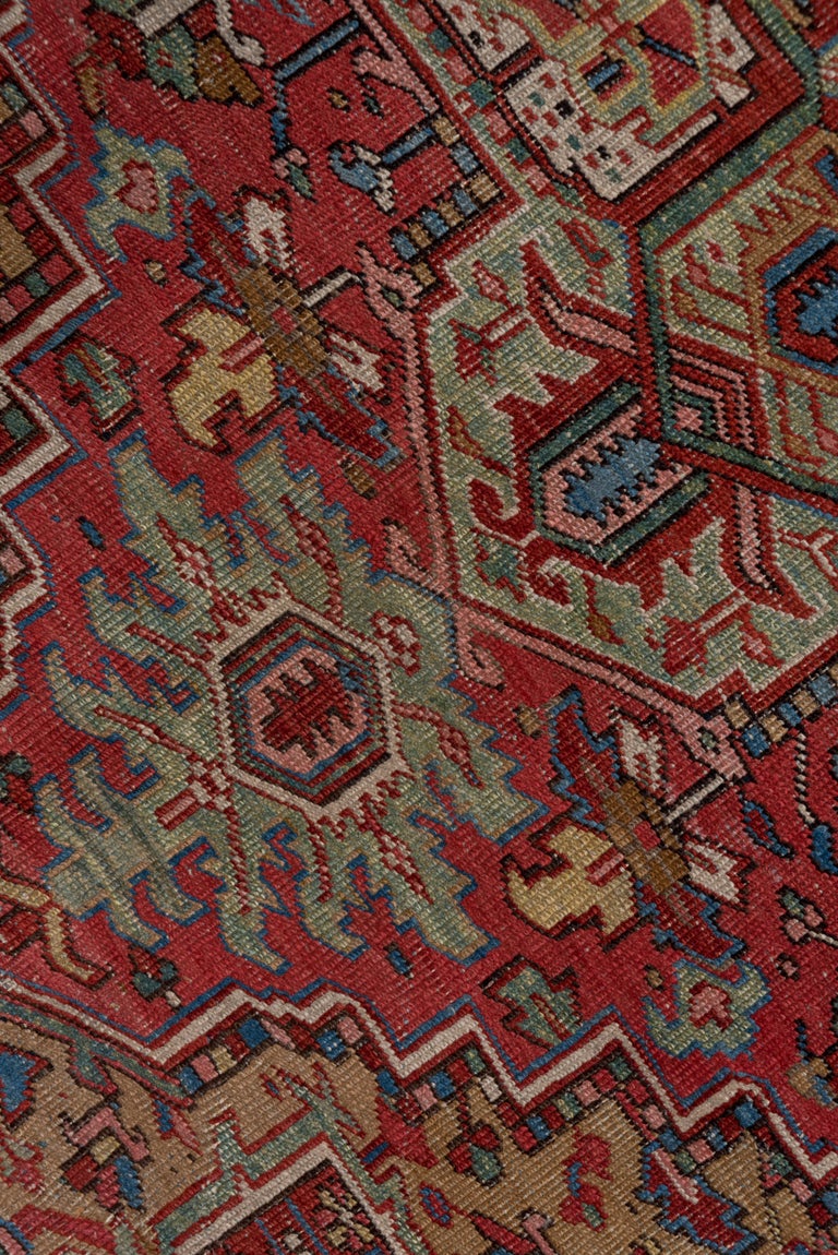 Antique Rustic Heriz Rug For Sale at 1stDibs